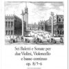 6 Baletti e Sonate Op. 8, Vol. 3: Nos 5-6