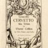 Six Trios Op. 1 (1741) for 3 cellos or 2 violins & cello, Vol. 2