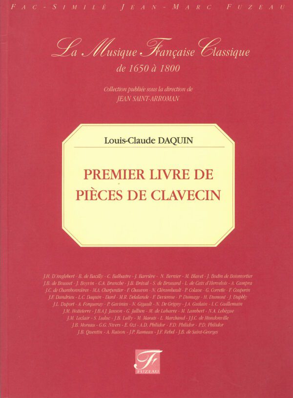 First Book of Pieces for clavecin (Paris, 1735)