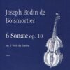 6 Sonatas Op. 10 for 2 viols