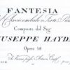 Fantasia, Per il Clavicembalo o Forte-Piano Opera 58