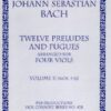 Twelve Preludes & Fuges from 'The Well-Tempered Clavier' arranged for 4 viols, Vol. II - Nos 7-12