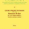 Concerto in Bb major for 2 recorders, strings & bc - full score & bc
