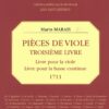 Pieces for viols with bc, Book 3 (Paris, 1711)