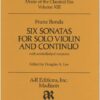6 Sonatas for violin & bc (Benda)