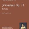 3 Sonatine Op. 71 for Guitar