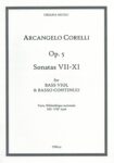 Twelve Sonatas op. 5 (1700): Five Sonatas 'da camera' nos VII-XI