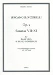 Twelve Sonatas op. 5 (1700): Five Sonatas 'da camera' nos VII-XI