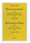 Renaissance Songs from Germany, France, Spain, England & Italy for Tenor Viol