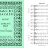 Motet “ Jubilate Deo,” for three choirs of four voices: score