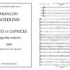 Fugues et Caprices a quatre parties, 1660