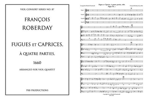 Fugues et Caprices a quatre parties, 1660