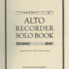 Alto Recorder Solo Book