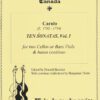 Ten Sonatas  for Two Cellos or Two Bass Viols and Basso, Volume 1