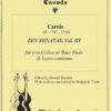 Ten Sonatas  for Two Cellos or Two Bass Viols and Basso, Volume 3