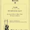Ten Sonatas  for Two Cellos or Two Bass Viols and Basso, Volume 4