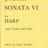 Sonata No. VI in B flat. Violin, Cello and Harp (or Piano)